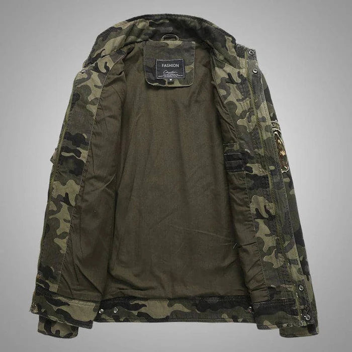 Jaqueta Masculina Camuflada Bianchino BC151 - Visual robusto, isolamento térmico e estilo militar moderno.