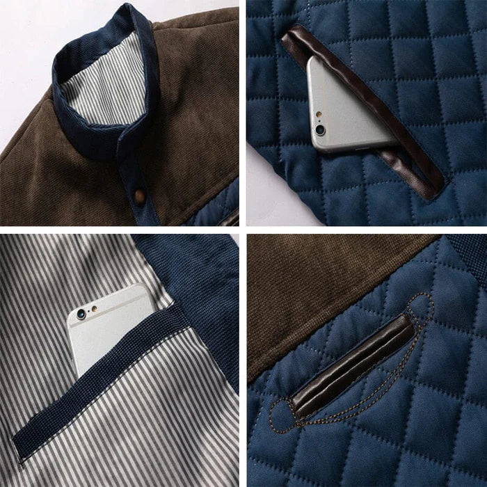 Jaqueta Masculina Casual Bianchino BC159 - Algodão e poliéster com forro acolchoado. Design moderno e confortável para uso diário.