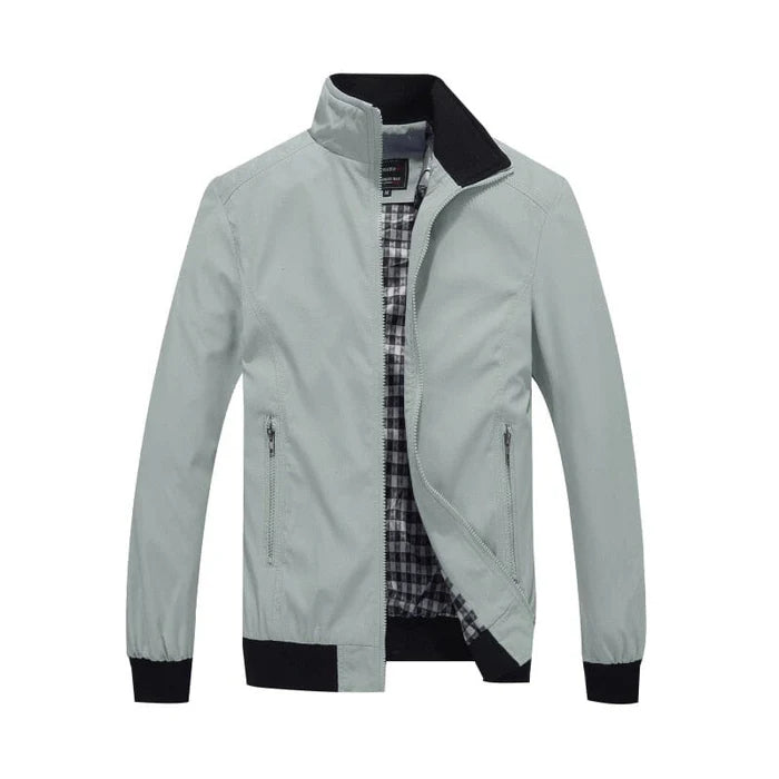 Jaqueta Masculina Bianchino BC124 - Poliéster resistente, forro xadrez e caimento elegante para um visual sofisticado.