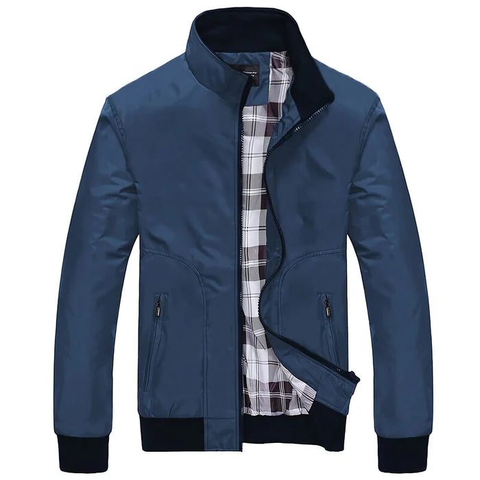 Jaqueta Masculina em Algodão Bianchino BC109 - Algodão premium, modelagem sofisticada e fechamento em zíper.