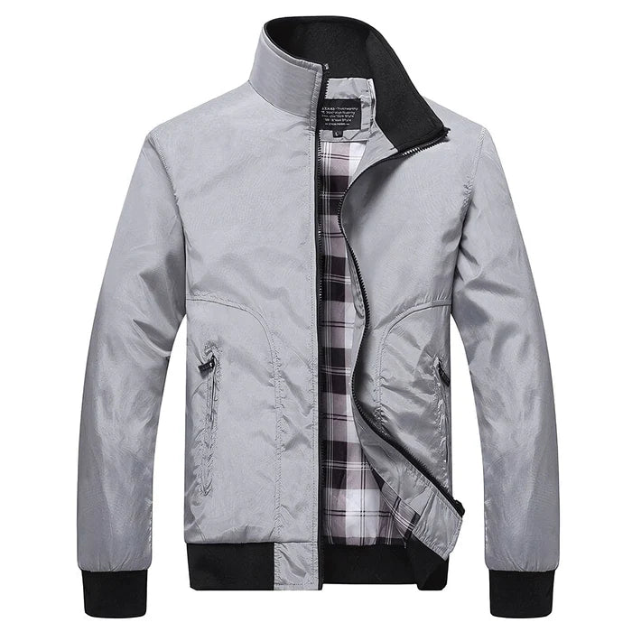 Jaqueta Masculina em Algodão Bianchino BC109 - Algodão premium, modelagem sofisticada e fechamento em zíper.
