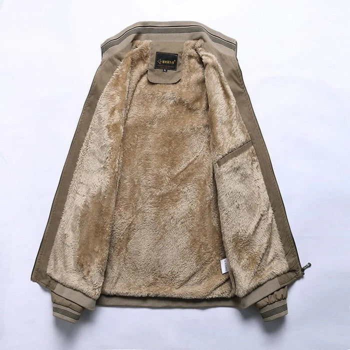 Jaqueta Masculina Forrada Bianchino BC163 - Design moderno, forro de algodão e fechamento em zíper para conforto e proteção contra o frio.