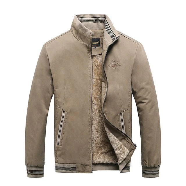 Jaqueta Masculina Forrada Bianchino BC163 - Design moderno, forro de algodão e fechamento em zíper para conforto e proteção contra o frio.
