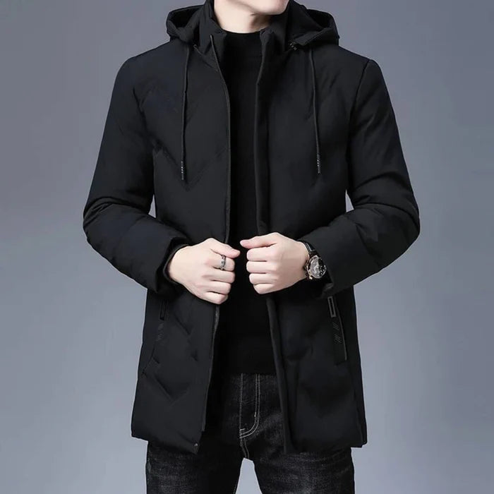 Jaqueta Masculina Bianchino BC164 - Design ajustado, forro acolchoado e fechamento em zíper de alumínio para conforto e estilo sofisticado.