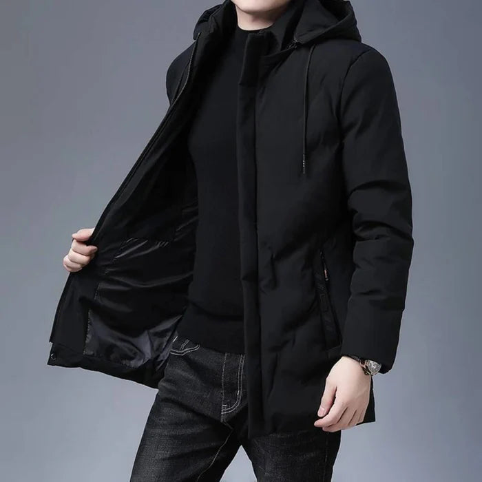 Jaqueta Masculina Bianchino BC164 - Design ajustado, forro acolchoado e fechamento em zíper de alumínio para conforto e estilo sofisticado.