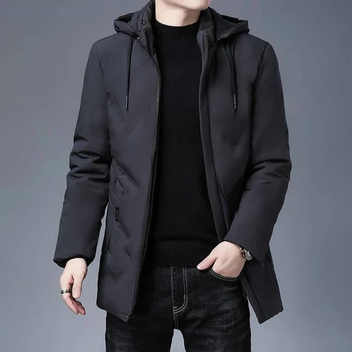 Jaqueta Masculina Bianchino BC164 - Design ajustado, forro acolchoado e fechamento em zíper de alumínio para conforto e estilo sofisticado.
