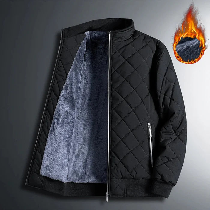 Jaqueta Masculina Bianchino BC130 - Design sofisticado com forro acolchoado e zíper de alumínio.