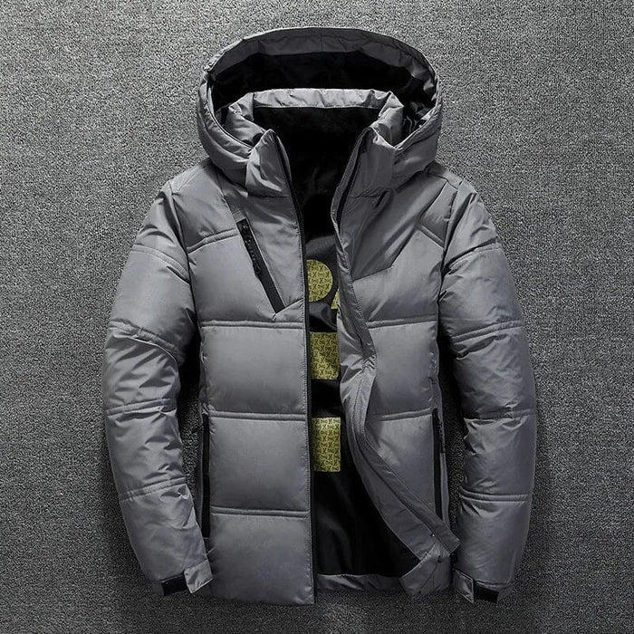 Jaqueta Masculina Puffer Bianchino BC161 - Confeccionada em poliéster resistente, com forro acolchoado e fechamento em zíper. Elegância e conforto para os dias frios.