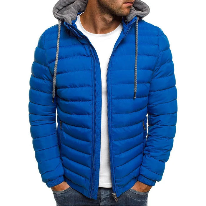 Jaqueta Masculina Puffer Moderna Bianchino BC108 - Estilo moderno, capuz removível e proteção térmica eficiente.