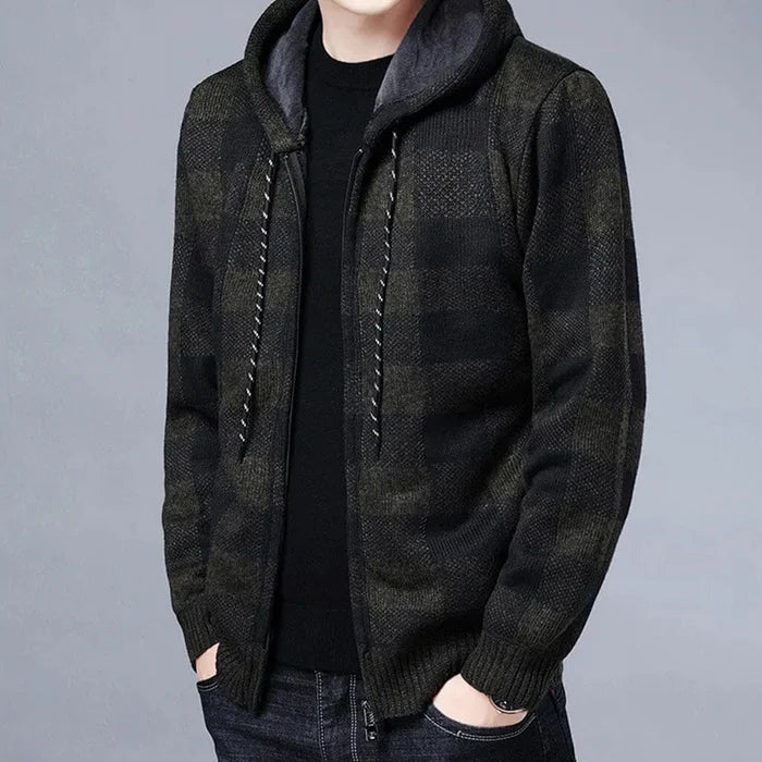 Jaqueta Masculina Xadrez Bianchino BC144 - Estilo clássico e aquecimento eficiente com padrão xadrez sofisticado.