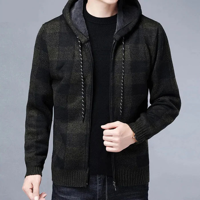 Jaqueta Masculina Xadrez Bianchino BC144 - Estilo clássico e aquecimento eficiente com padrão xadrez sofisticado.