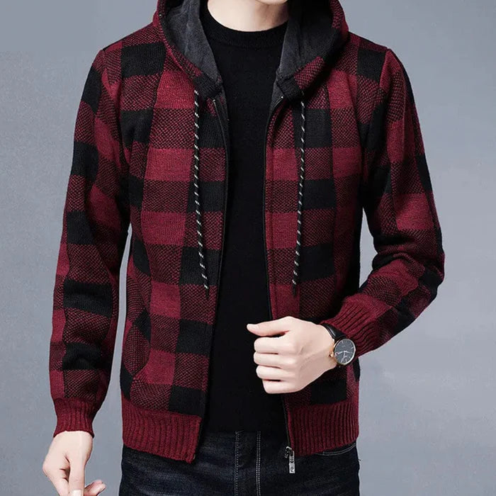 Jaqueta Masculina Xadrez Bianchino BC144 - Estilo clássico e aquecimento eficiente com padrão xadrez sofisticado.