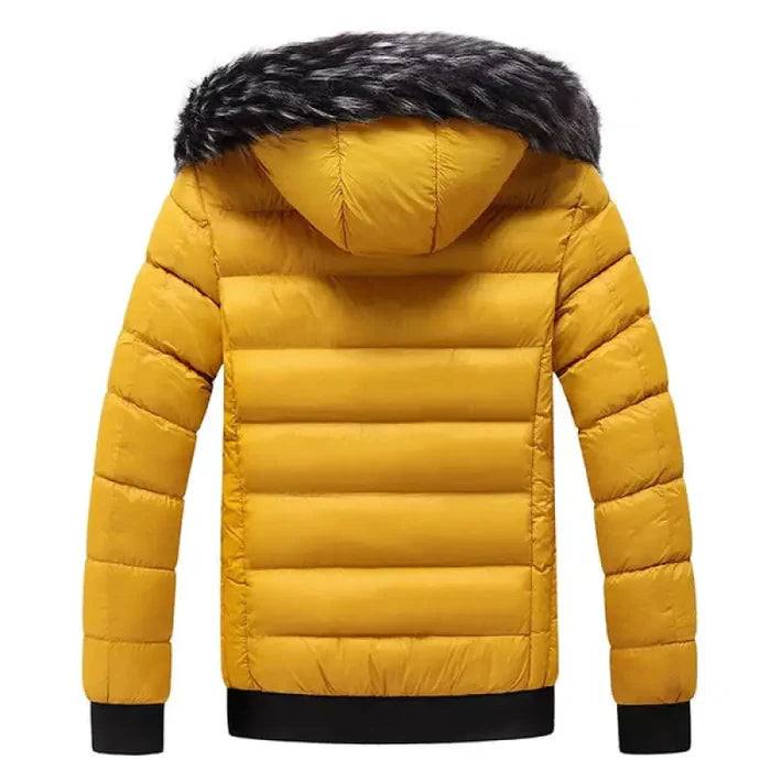 Jaqueta Puffer Masculina Capuz Forrado Bianchino BC112 - Isolamento térmico avançado com capuz forrado e design moderno.