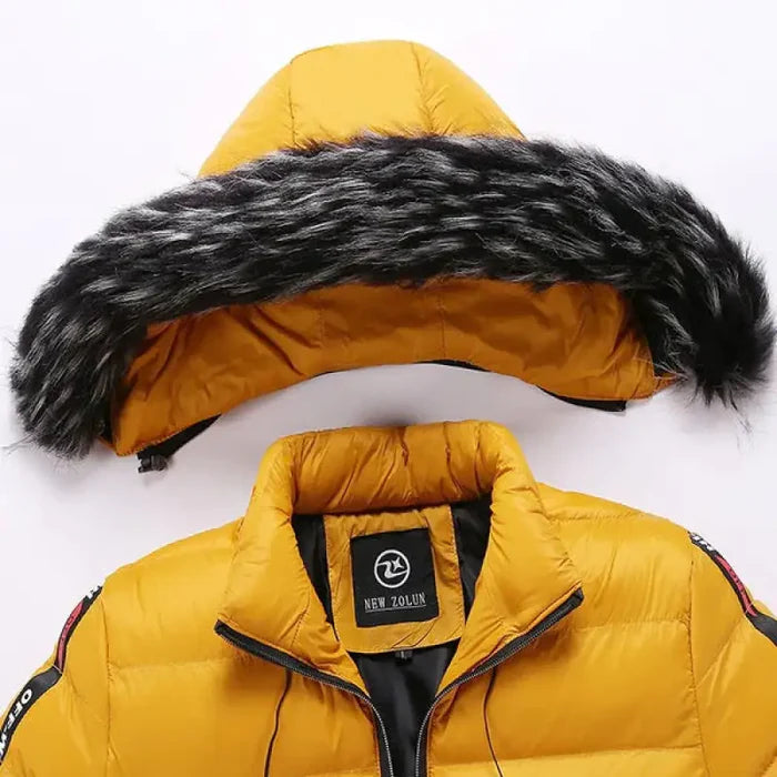 Jaqueta Puffer Masculina Capuz Forrado Bianchino BC112 - Isolamento térmico avançado com capuz forrado e design moderno.