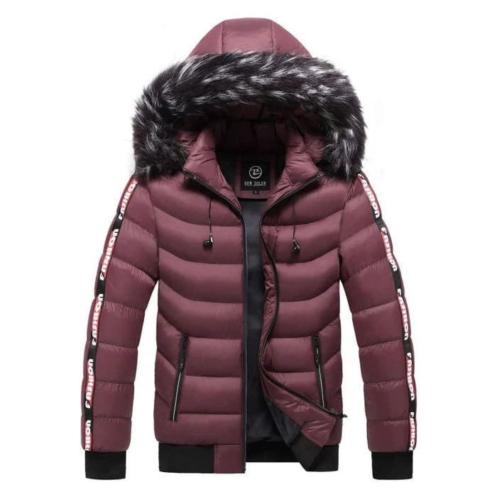 Jaqueta Puffer Masculina Capuz Forrado Bianchino BC112 - Isolamento térmico avançado com capuz forrado e design moderno.