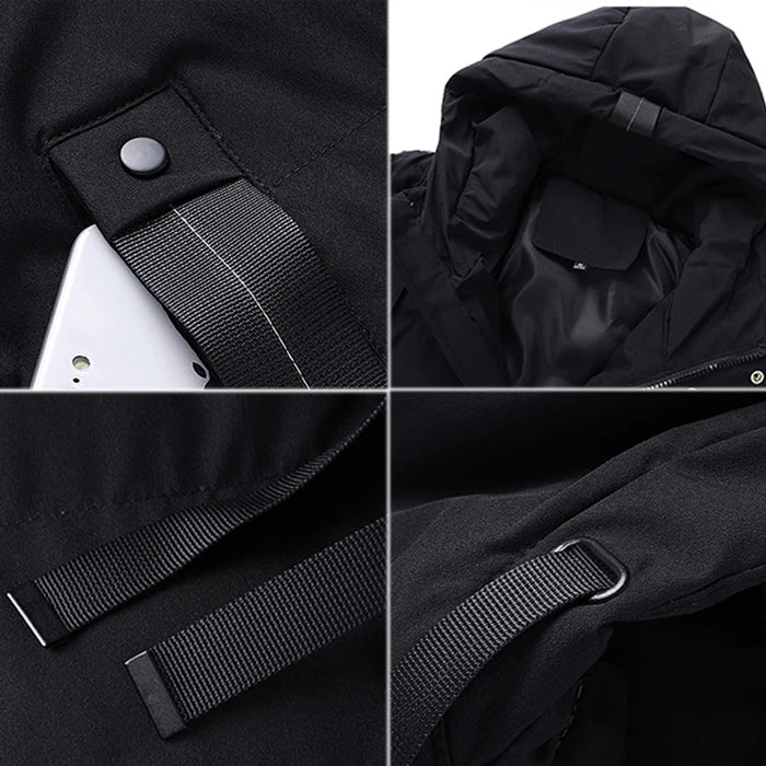 Jaqueta Puffer Masculina Alongada Bianchino BC076 - Isolamento térmico eficiente e design moderno para proteção completa nos dias frios.