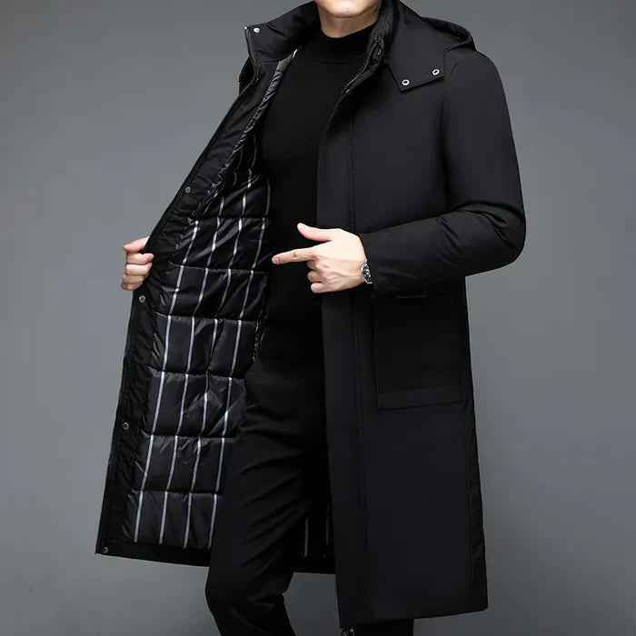 Sobretudo Masculino Bianchino BC230 - Design refinado, proteção contra o frio e conforto premium.