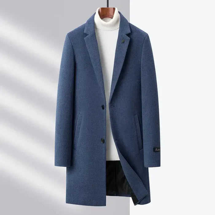 Sobretudo Masculino Bianchino BC232 - Design elegante em lã premium para proteção e estilo no inverno e outono.
