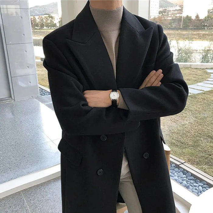 Sobretudo Masculino em Lã Bianchino BC217 - Elegância, conforto e estilo clássico.