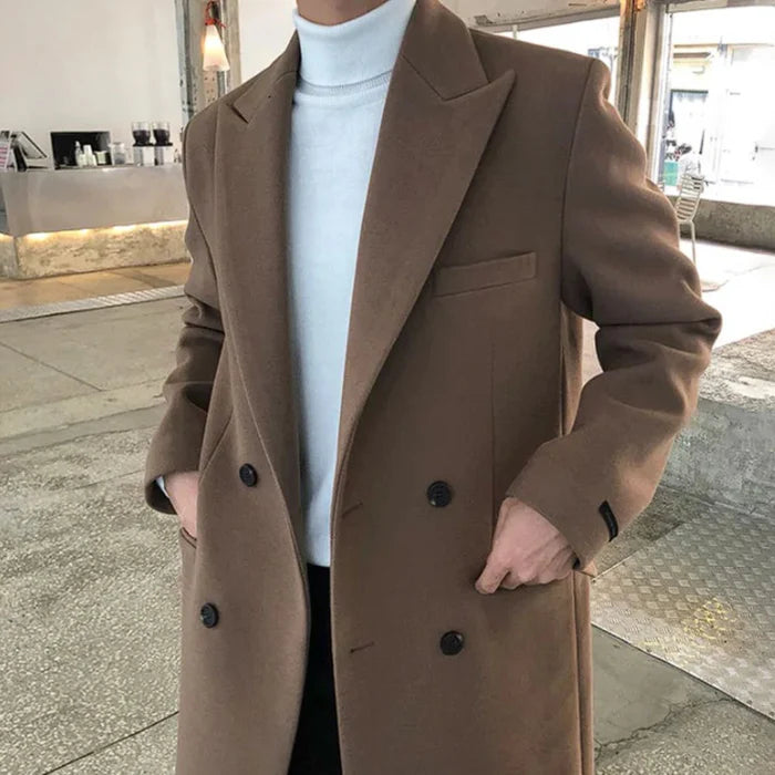 Sobretudo Masculino em Lã Bianchino BC217 - Elegância, conforto e estilo clássico.