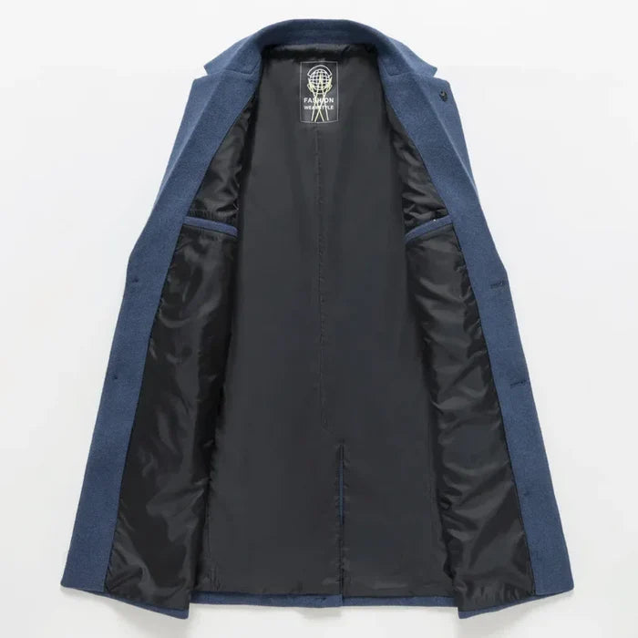 Sobretudo Masculino Bianchino BC232 - Design elegante em lã premium para proteção e estilo no inverno e outono.