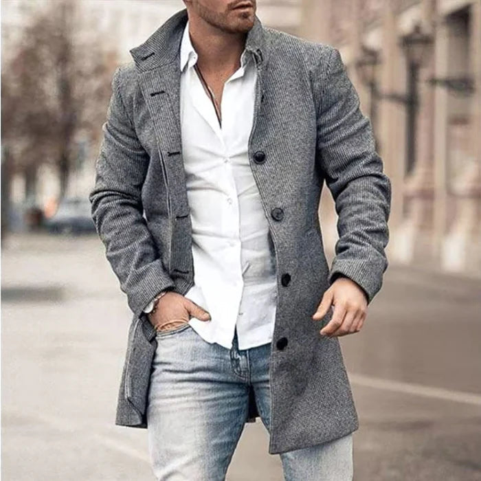 Sobretudo Masculino em Lã Bianchino BC206 - Sofisticação, conforto e proteção para o inverno.