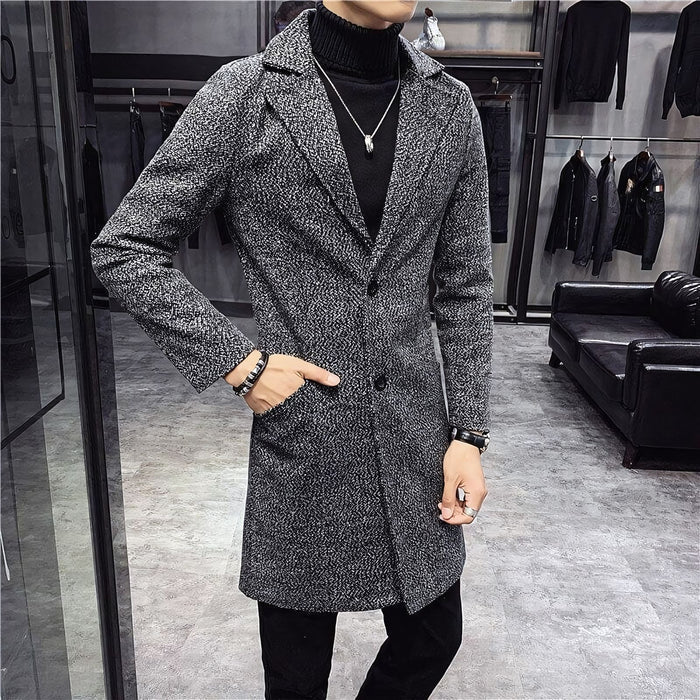 Sobretudo Masculino Bianchino BC235 - Lã batida, design elegante e refinado. Ideal para o inverno e outono.