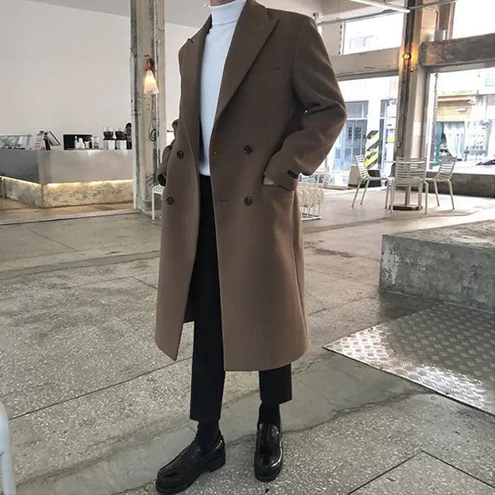 Sobretudo Masculino em Lã Bianchino BC217 - Elegância, conforto e estilo clássico.