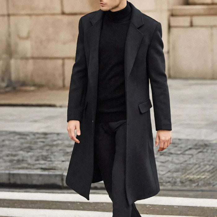 Sobretudo Masculino Bianchino BC207 - Design sofisticado em lã premium para elegância e proteção no frio.