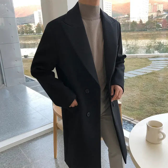 Sobretudo Masculino em Lã Bianchino BC217 - Elegância, conforto e estilo clássico.
