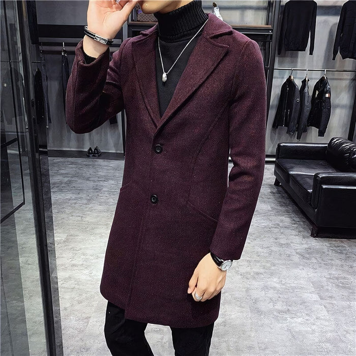 Sobretudo Masculino Bianchino BC235 - Lã batida, design elegante e refinado. Ideal para o inverno e outono.