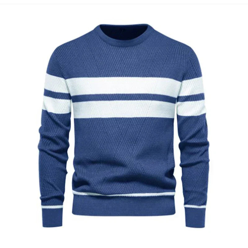 Suéter Masculino em Lã Bianchino BC176 - Slim Fit com Gola Redonda Clássica, Tecido Premium e Costuras Reforçadas para Elegância e Durabilidade.