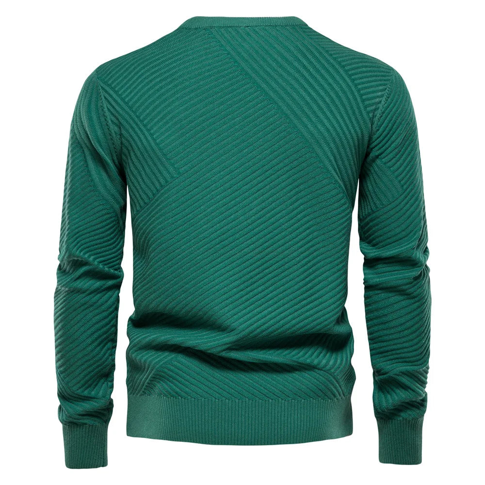 Suéter Masculino em Lã Bianchino BC175 - Modelo Slim Fit com Gola Redonda Sofisticada, Tecido Premium e Acabamento Reforçado para Estilo e Durabilidade.