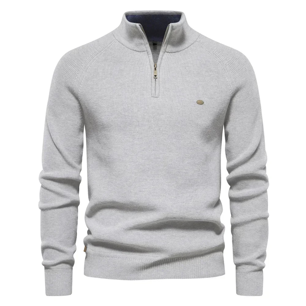 Suéter Masculino em Lã Bianchino BC173 - Modelagem Slim Fit, Gola V e Lã Premium para um visual refinado e confortável.