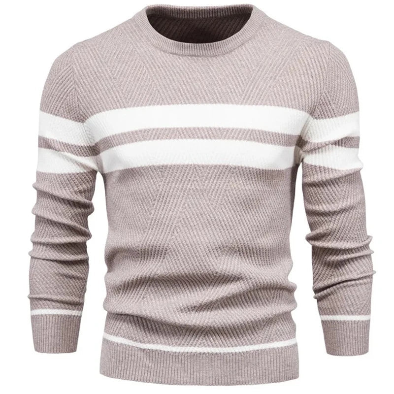 Suéter Masculino em Lã Bianchino BC176 - Slim Fit com Gola Redonda Clássica, Tecido Premium e Costuras Reforçadas para Elegância e Durabilidade.