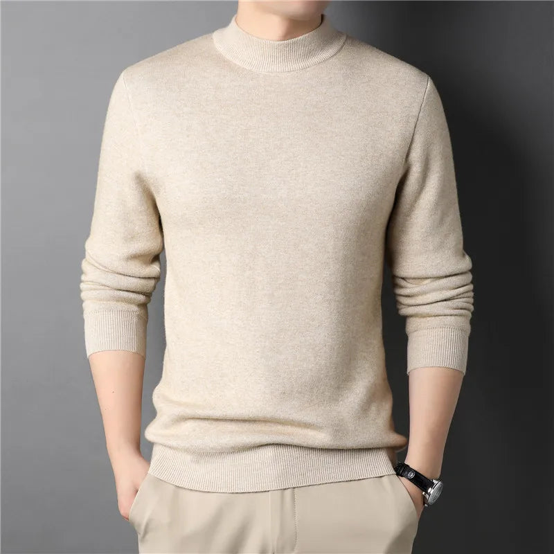 Suéter Masculino em Lã Gola Alta Bianchino BC180 - Estilo Sofisticado com Gola Alta. Ideal para Looks Clássicos e Modernos com Conforto e Durabilidade.