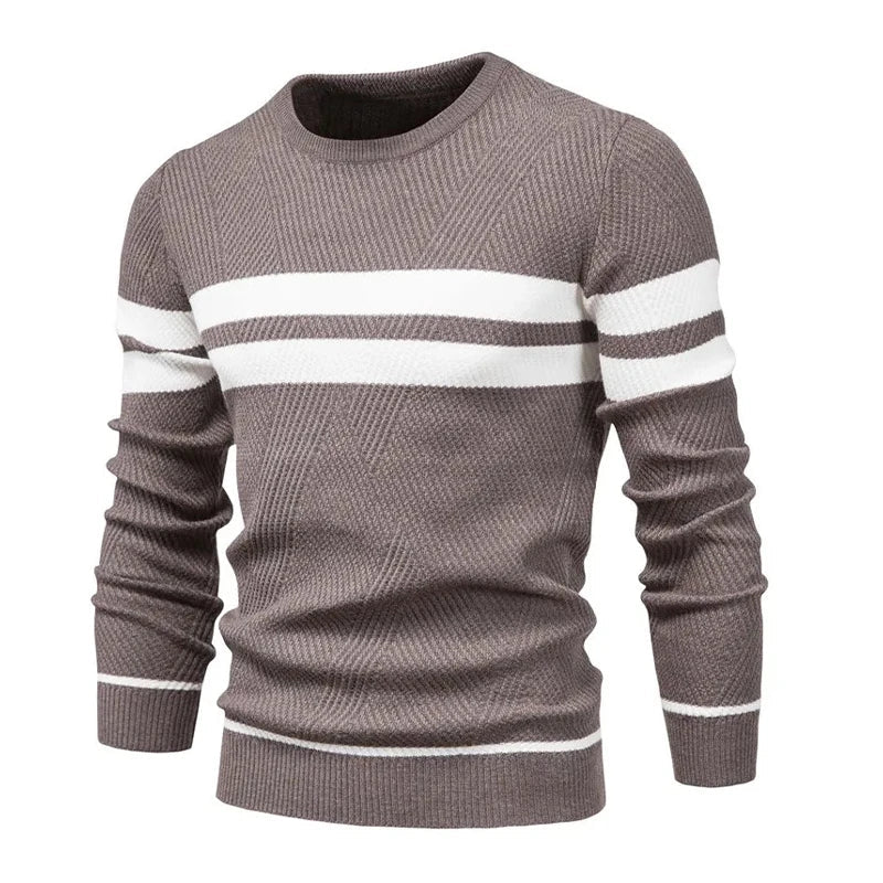 Suéter Masculino em Lã Bianchino BC176 - Slim Fit com Gola Redonda Clássica, Tecido Premium e Costuras Reforçadas para Elegância e Durabilidade.