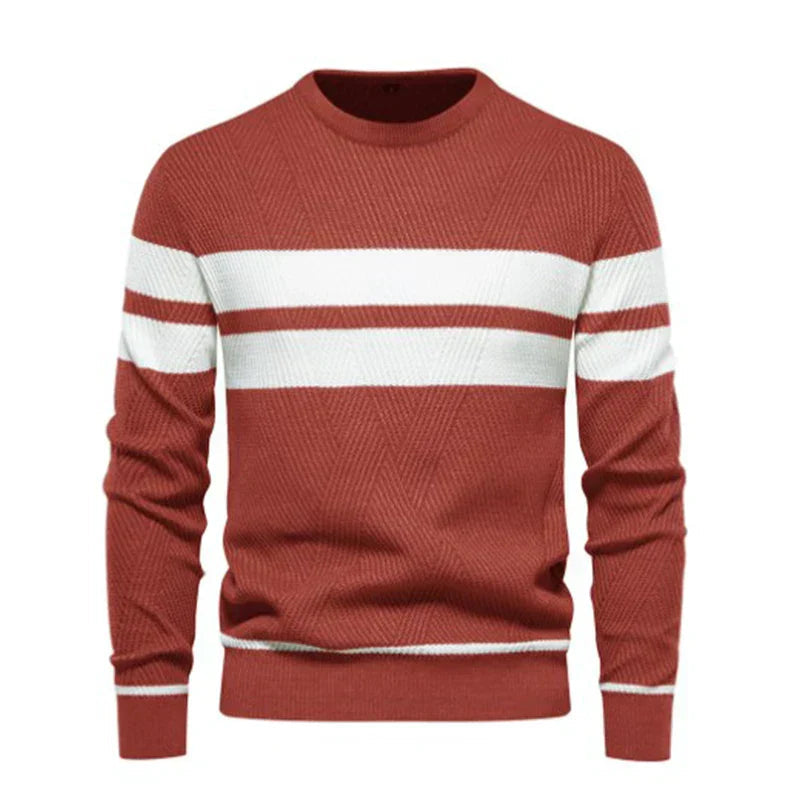 Suéter Masculino em Lã Bianchino BC176 - Slim Fit com Gola Redonda Clássica, Tecido Premium e Costuras Reforçadas para Elegância e Durabilidade.