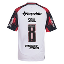 Manto Flamengo Infantil Jogo 2 Adidas 2025 – Com Kit Patrocínio – Saúl 8