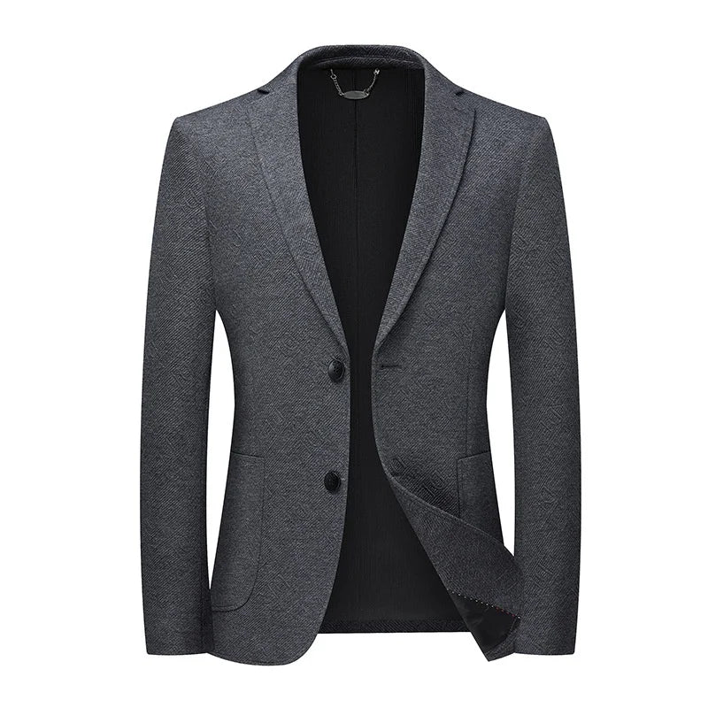 Blazer Masculino Bianchino BC028 - Sofisticação e Conforto com Tecido Elástico de Malha Premium.
