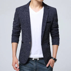 Blazer Masculino em Algodão Bianchino BC195 - Sofisticação e versatilidade com acabamento impecável.