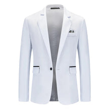Blazer Masculino em Algodão Bianchino BC193 - Elegância contemporânea com corte moderno e acabamento premium.