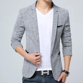 Blazer Masculino em Algodão Bianchino BC195 - Sofisticação e versatilidade com acabamento impecável.