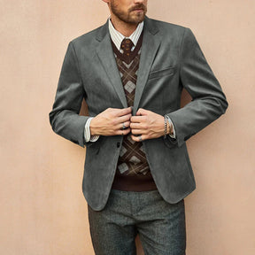 Blazer Masculino em Camurça Bianchino BC029 - Visual Sofisticado e Autêntico para Diferentes Ocasiões.