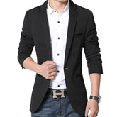Blazer Masculino Slim Fit em Algodão Bianchino BC187 - Design Moderno e Refinado, Perfeito para Diferentes Ocasiões.
