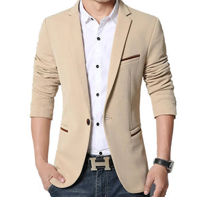Blazer Masculino Slim Fit em Algodão Bianchino BC187 - Design Moderno e Refinado, Perfeito para Diferentes Ocasiões.