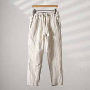Calça de Linho Listrada Masculina Bianchino BC008