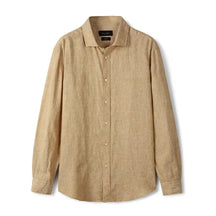 Camisa de Linho Lisa Masculina Bianchino BC347 - Linho Premium com Caimento Elegante e Frescor Ideal para Qualquer Ocasião.