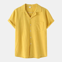 Camisa de Linho Masculina Bianchino BC002 - Tecido Nobre, Corte Clássico e Versatilidade Perfeita para Ocasiões Formais e Estilos Elegantes.