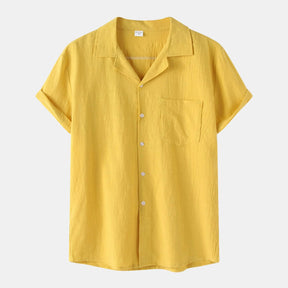 Camisa de Linho Masculina Bianchino BC002 - Tecido Nobre, Corte Clássico e Versatilidade Perfeita para Ocasiões Formais e Estilos Elegantes.
